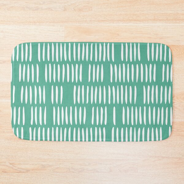 Item preview, Scandi Stripes Pattern Turquoise, Nordic Scandinavian Design  designed and sold by Petra Lang.