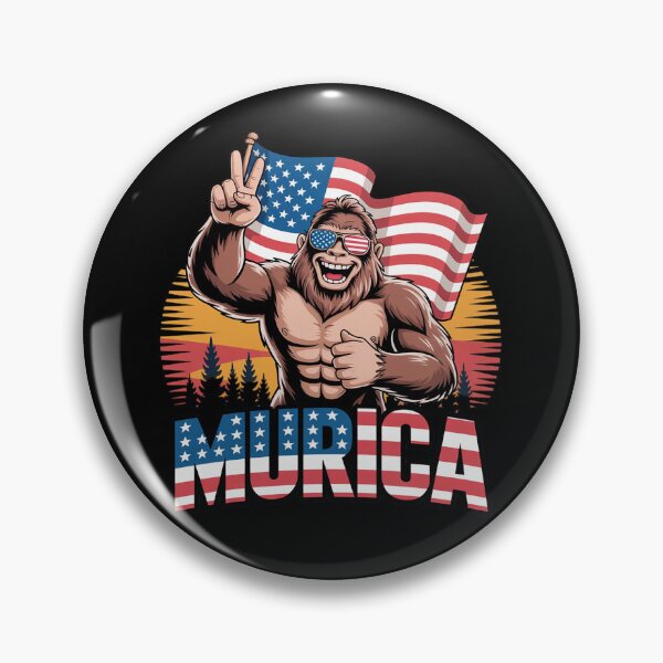Item preview, Men Murica Bigfoot 4th July American Flag Toddler Boy designed and sold by MathisBellanger.