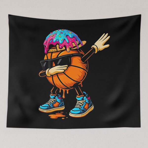 Item preview, Dabbing Basketball Ice Cream Drip For Boys Funny Basketball designed and sold by OnaConnie.