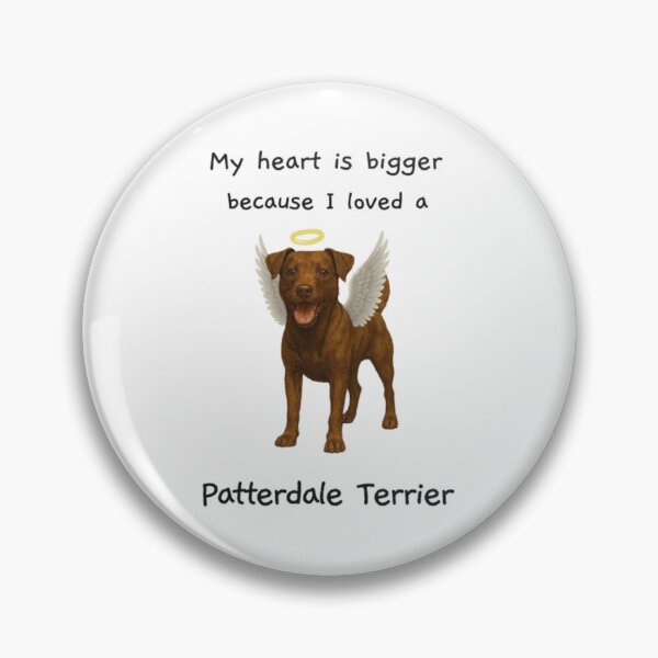 Item preview, My heart is bigger because I loved a patterdale terrier brown with folded ears  designed and sold by RennlyDesigns.