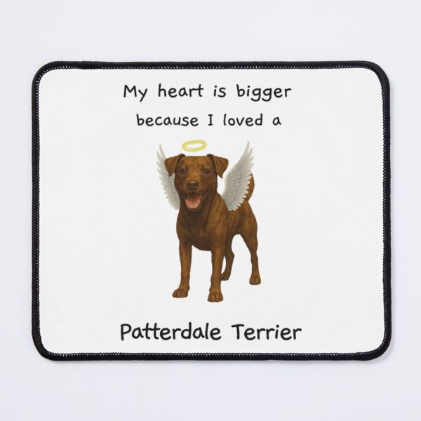 Item preview, My heart is bigger because I loved a patterdale terrier brown with folded ears designed and sold by RennlyDesigns.