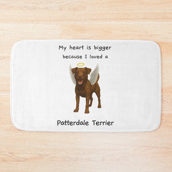 Item preview, My heart is bigger because I loved a patterdale terrier brown with folded ears designed and sold by RennlyDesigns.