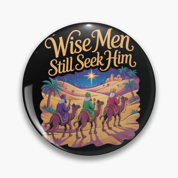 Item preview, Wise Men Still Seek Him Christmas Cartoon Magi Following the Star of Bethlehem designed and sold by SkymarArt.