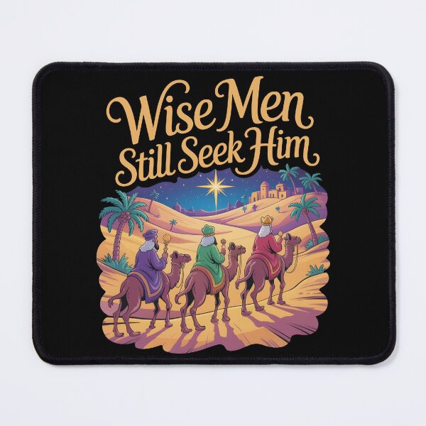 Item preview, Wise Men Still Seek Him Christmas Cartoon Magi Following the Star of Bethlehem designed and sold by SkymarArt.