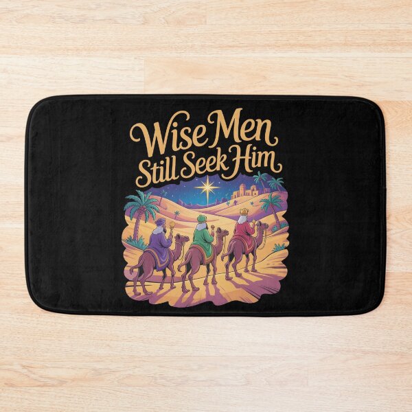 Item preview, Wise Men Still Seek Him Christmas Cartoon Magi Following the Star of Bethlehem designed and sold by SkymarArt.