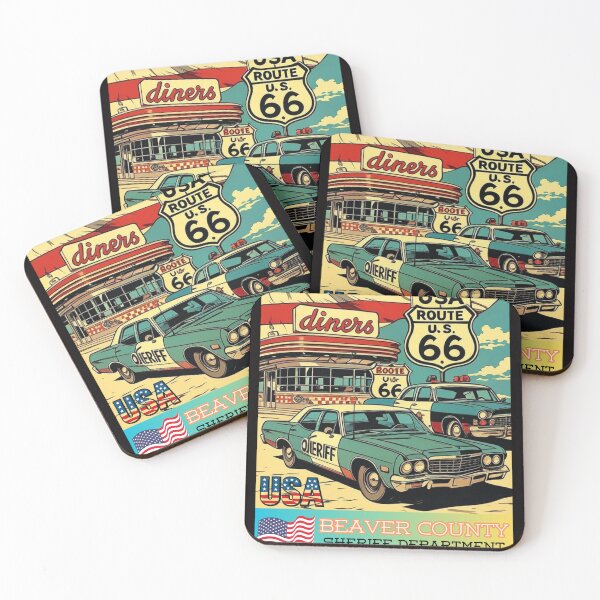 Item preview, Classic American Police/Sheriff cars 7 designed and sold by T-shirt365brand.