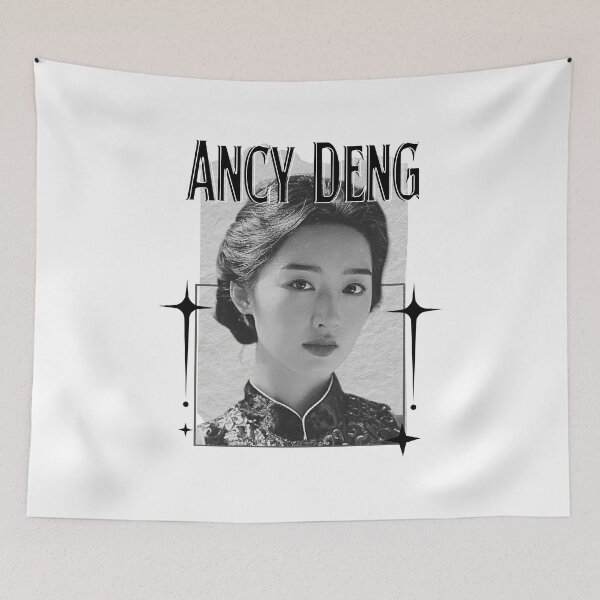 Item preview, Ancy Deng – Deng Jiajia (邓家佳) Chinese Actress Cdrama Chinese Entertainment Scrapbook Collage Cozy Y2K Vintage Design designed and sold by HELL0WBELLO.