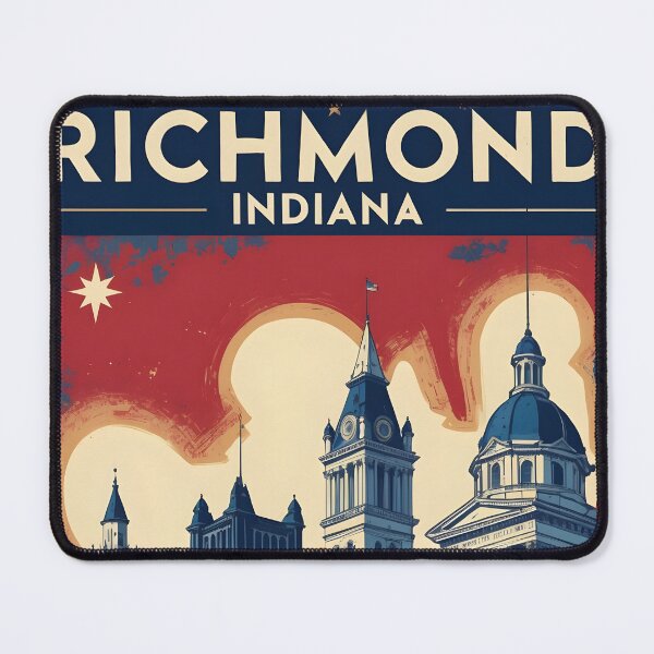 Item preview, Richmond Indiana 1950s USA Vintage Travel Tourism designed and sold by TravelersGems.