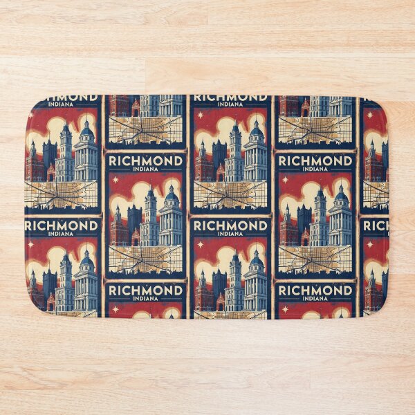 Item preview, Richmond Indiana 1950s USA Vintage Travel Tourism designed and sold by TravelersGems.