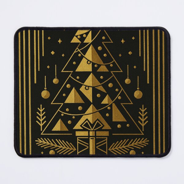 Item preview, Elegant Gold Art Deco Christmas Tree designed and sold by Lyvion design.