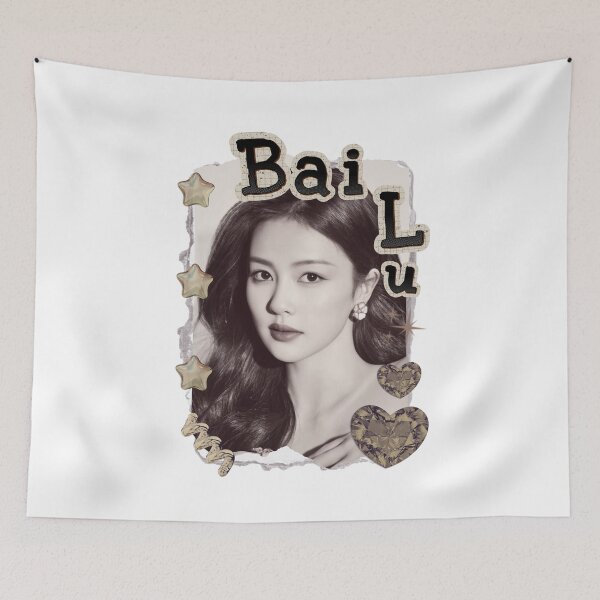 Item preview, Bai Lu (白鹿) Chinese Actress Cdrama Chinese Entertainment Scrapbook Collage Cozy Y2K Vintage Design designed and sold by HELL0WBELLO.