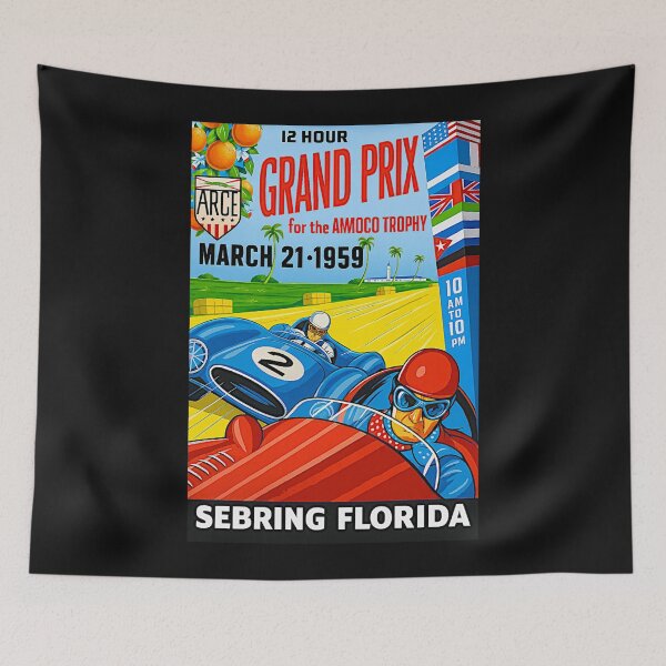 Item preview, Sebring 1959 12 hour Grand Prix vintage Variation#1 designed and sold by Helios Be. Lavsh.