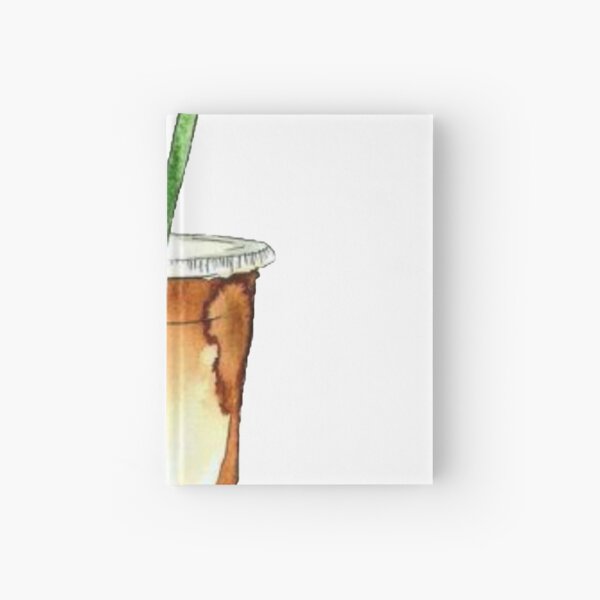 iced coffee Hardcover Journal