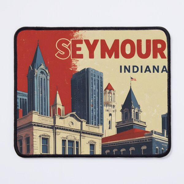 Item preview, Seymour Indiana 1950s USA Vintage Travel Tourism designed and sold by TravelersGems.