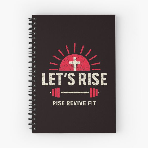 Item preview, Lets Rise Christian Fitness Bold Strong Faith Bright Gym Scene designed and sold by ImeldaSparks.