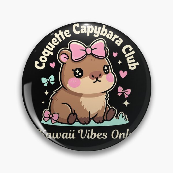 Item preview, Coquette Capybara Club – Kawaii Vibes Only designed and sold by pkk72.