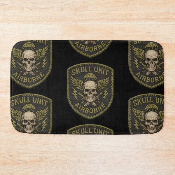 Item preview, Skull Unit Airborne winged skull badge designed and sold by LaNadaYFundante.