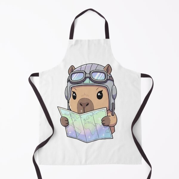 Item preview, Ready for Takeoff! Adorable Capybara Pilot designed and sold by Cute-Ur-Day.