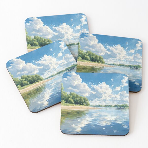 Item preview, The river bank and the water surface, painting style designed and sold by ArtNames.