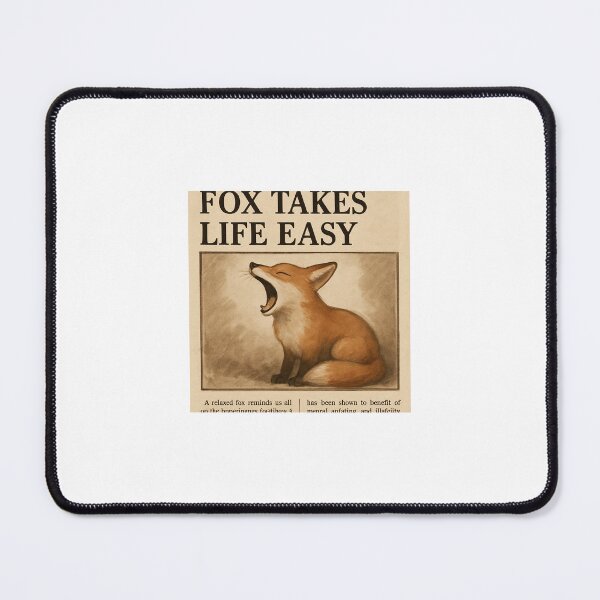 Item preview, Vintage Newspaper Fox – Relaxed Minimalist Art Article Style designed and sold by LovelyCatGalaxy.