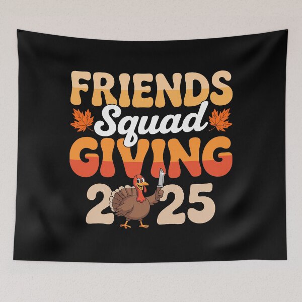 Item preview, Turkey Friendsgiving Squad Friends 90s Humor Party Thankful designed and sold by Daleburuling.
