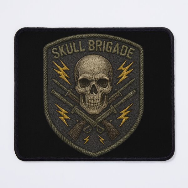 Item preview, Skull Brigade rifles and swords shield designed and sold by LaNadaYFundante.
