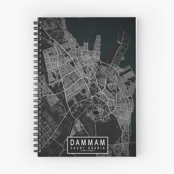 Item preview, Dammam City Map of Saudi Arabia - Dark designed and sold by deMAP.