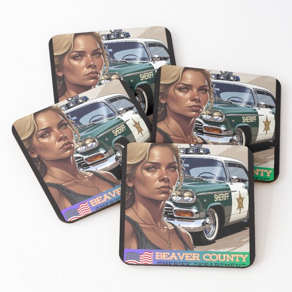 Item preview, Classic American Police/Sheriff cars 5 designed and sold by T-shirt365brand.