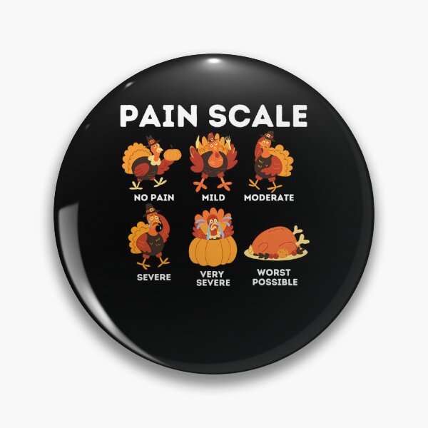 Item preview, Assessment Scale Vintage Nurse Pain Trauma Funny Thanksgiving Turkey Pain designed and sold by PAMELANUNZIO.