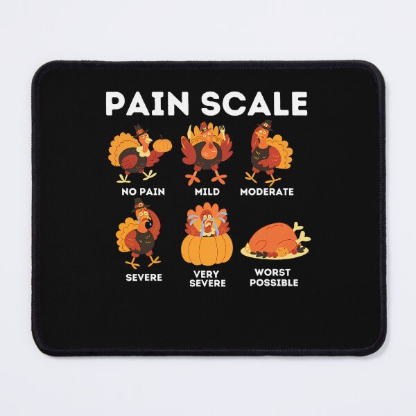 Item preview, Assessment Scale Vintage Nurse Pain Trauma Funny Thanksgiving Turkey Pain designed and sold by PAMELANUNZIO.