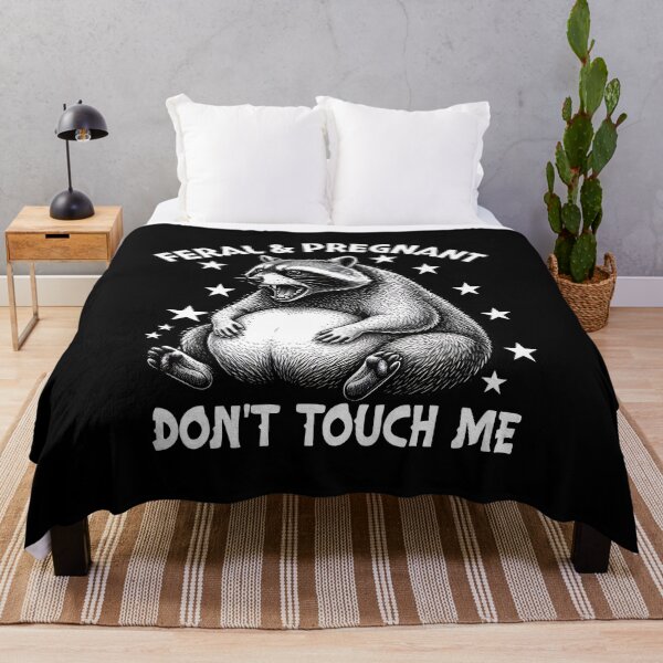 Item preview, Feral and Pregnant Dont Touch Me Funny Pregnancy Humor designed and sold by BornBorn.