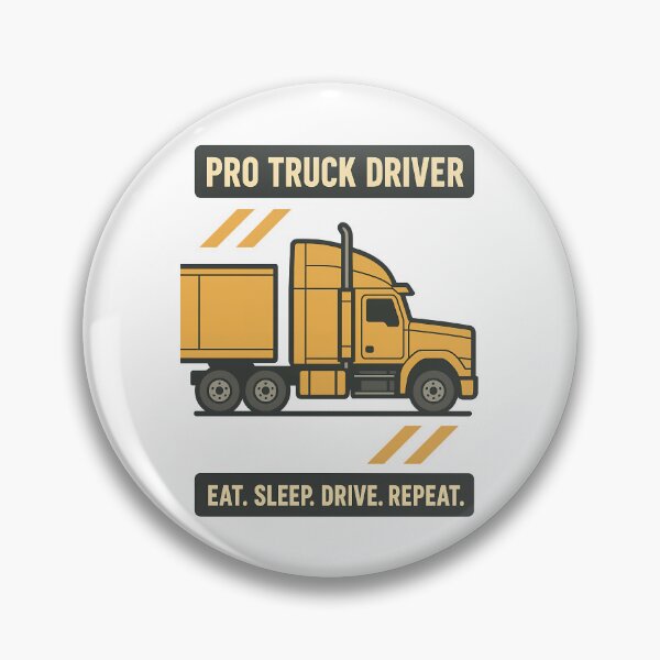 Item preview, Pro Truck Driver Eat Sleep Drive Repeat designed and sold by TeeTimeTreasure.