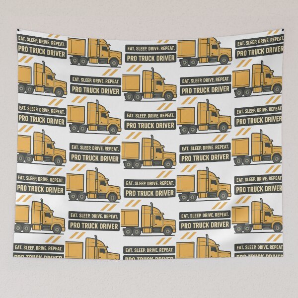 Item preview, Pro Truck Driver Eat Sleep Drive Repeat designed and sold by TeeTimeTreasure.