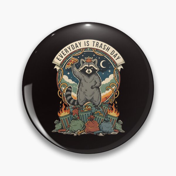 Artikelvorschau, Jeder Tag ist Mülltag Waschbär-Meme, Retro-Sonnenuntergang, Cooler Waschbär-Stil, Distressed-Style-Meme, Lustiges Waschbär-Meme entworfen und verkauft von DesignDenDo ⭐⭐⭐⭐⭐.