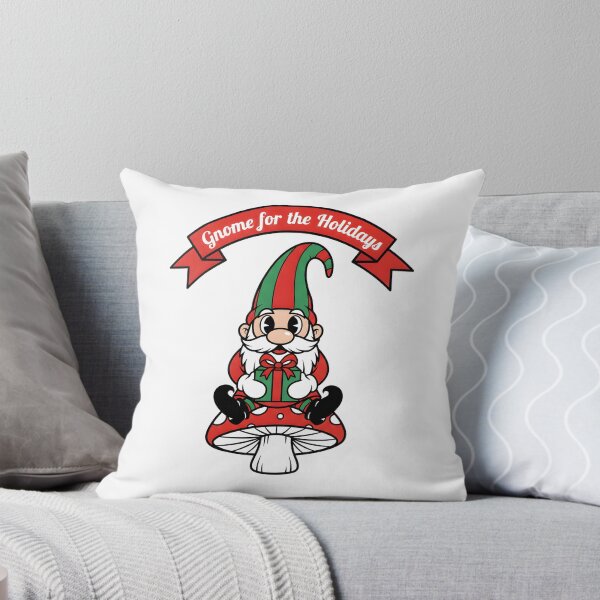 Item preview, Rubber Hose Christmas Gnome Sitting on Mushroom designed and sold by SeGoArtDesign.