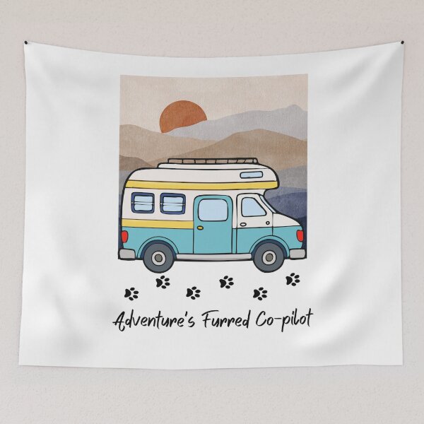 Item preview, Adventure's Furred Co-pilot. RV and Cat design designed and sold by SofikoDesigns.