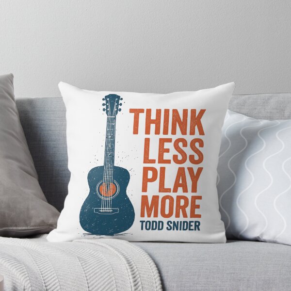 Item preview, Think Less Play More – Todd Snider Inspired Guitar Vintage Music Shirt | Dispatch Games Aesthetic Folk Merch designed and sold by zevorgue.