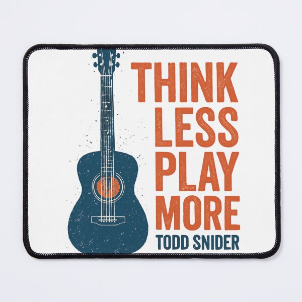 Item preview, Think Less Play More – Todd Snider Inspired Guitar Vintage Music Shirt | Dispatch Games Aesthetic Folk Merch designed and sold by zevorgue.