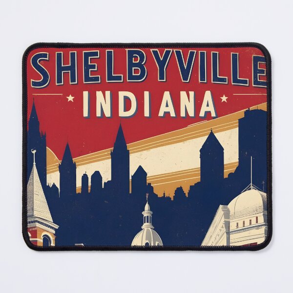 Item preview, Shelbyville Indiana 1950s USA Vintage Travel Tourism designed and sold by TravelersGems.