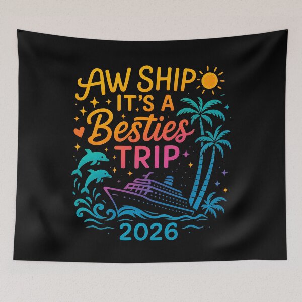 Item preview, Aw Ship It's A Besties Trip 2026 Vacation Matching Together designed and sold by hemagamo.