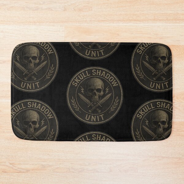 Item preview, Skull Shadow Unit dark round patch designed and sold by LaNadaYFundante.