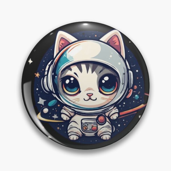 Item preview, Sweet Cosmic Kitty Logo – Adorable Space-Themed Cat Design designed and sold by SweetRossel.