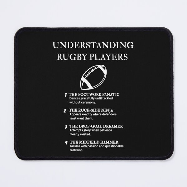 Item preview, Rugger Humor: Field Edition Shirt - Black designed and sold by PsyFlow35.