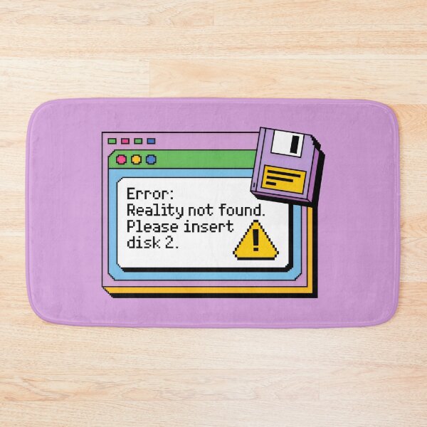 Item preview, Error Reality Not Found Floppy Disk Retro Computer Design designed and sold by SplashTastic.