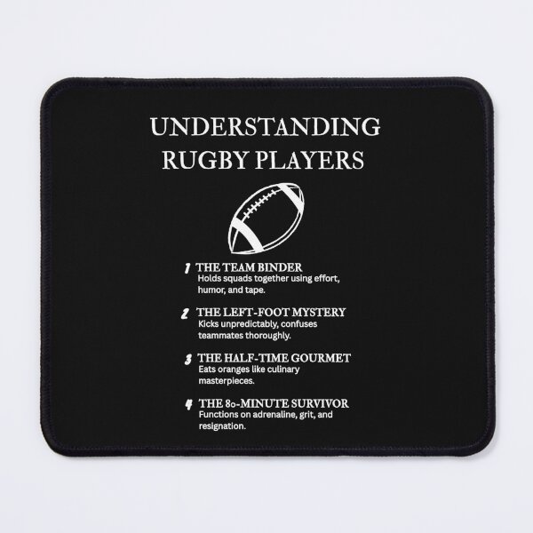 Item preview, Rugby Team Player Definition Tee - Black designed and sold by PsyFlow35.