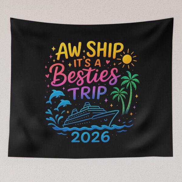 Item preview, Aw Ship It's A Besties Trip 2026 Vacation Matching Together designed and sold by hemagamo.