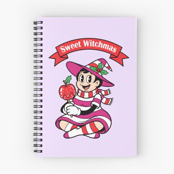 Item preview, Rubber Hose Christmas Witch with Candy Apple designed and sold by SeGoArtDesign.