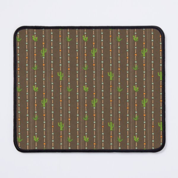 Item preview, Southwest Cactus Bead Pattern on Cracked Desert Background designed and sold by Julee Bode Creative Studio.