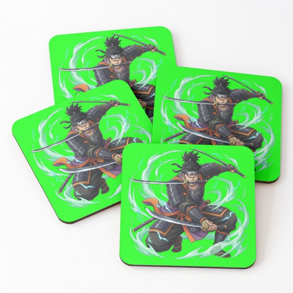 Item preview, Three Blades of Will | Original Anime Samurai Art designed and sold by ThroneOfAnime.