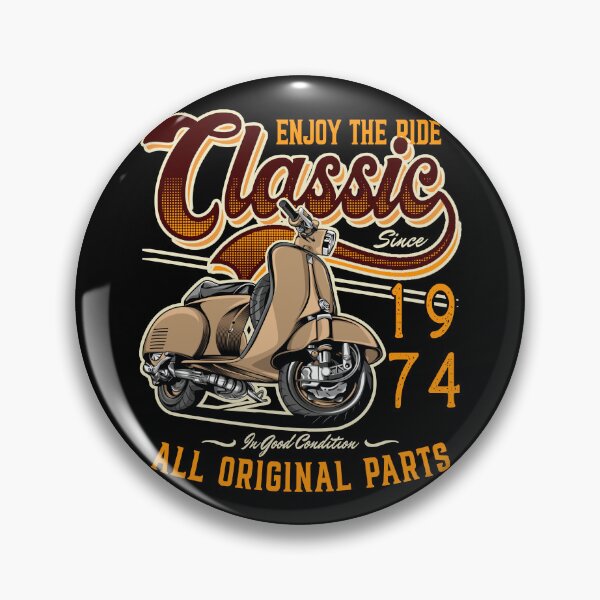 Item preview, Motor Scooter Classic Moped Rider Birthday 1974 designed and sold by JRRTs.